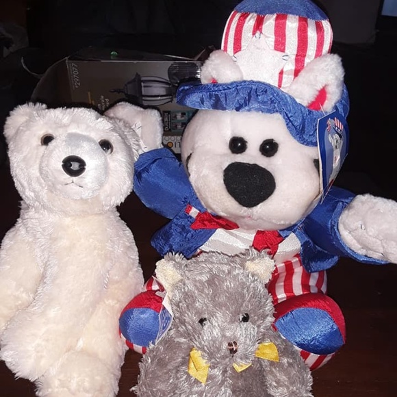 Other - 3 - Assorted Stuffed Bears.